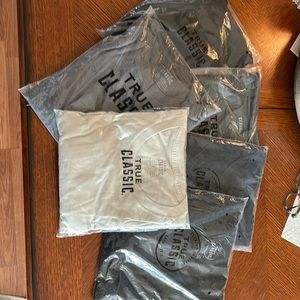 True Classic T-Shirts: NEVER WORN - 3 different styles - Variety of colors